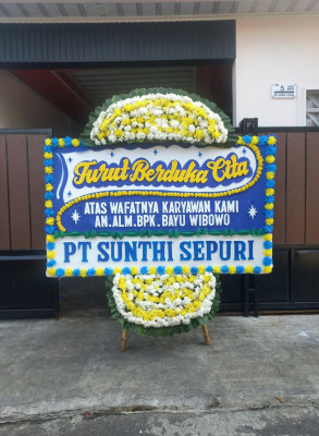 Papan Bunga Duka di Bojong Nangka