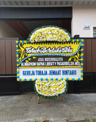 Papan Bunga Duka di Bojong Nangka